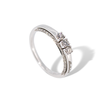 Anello trilogy Salvini DMBR0039G in oro 18k e diamanti naturali Donna  - DMBR0039G